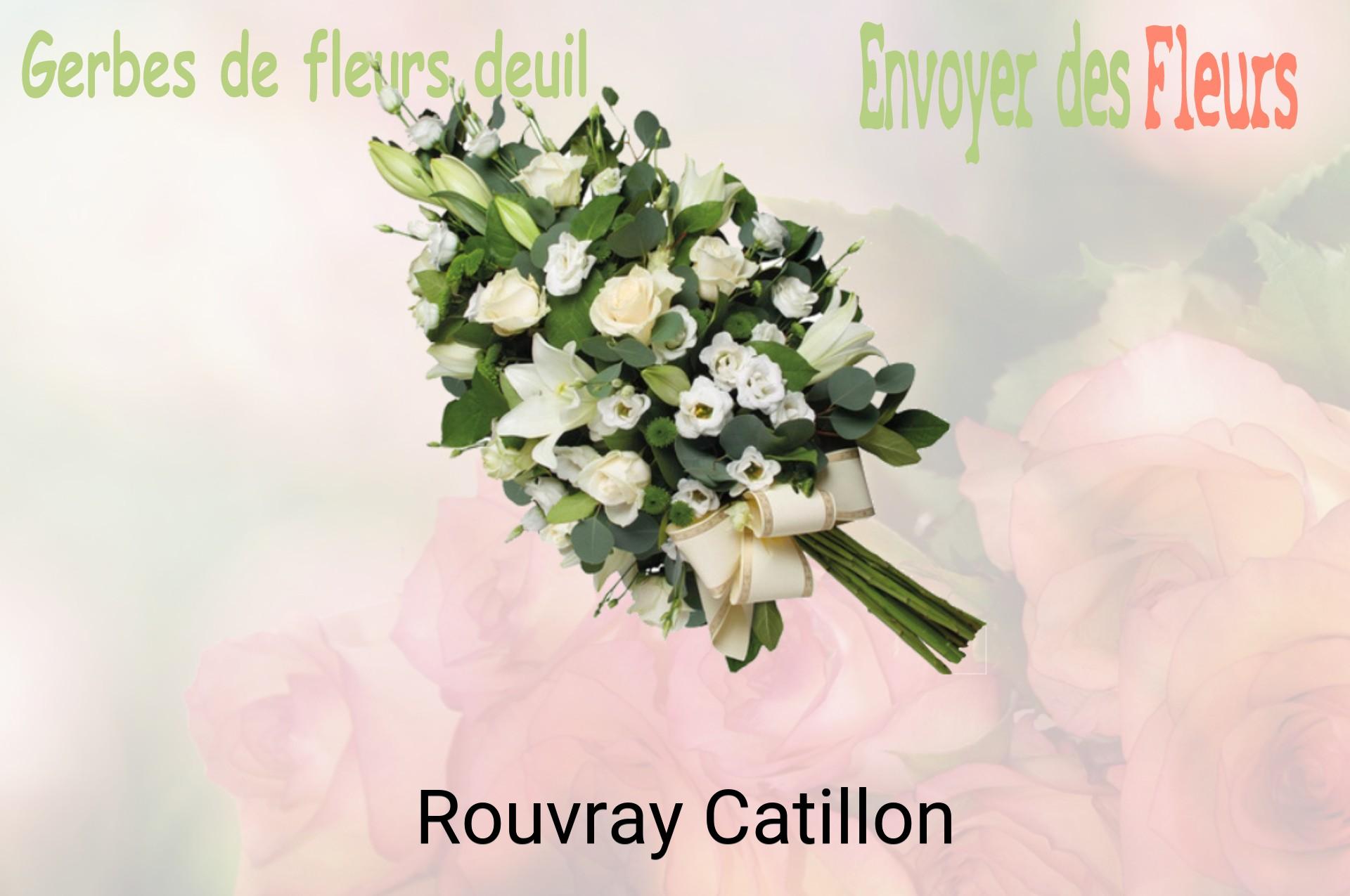 Gerbe de fleurs de deuil livrée à Rouvray-Catillon